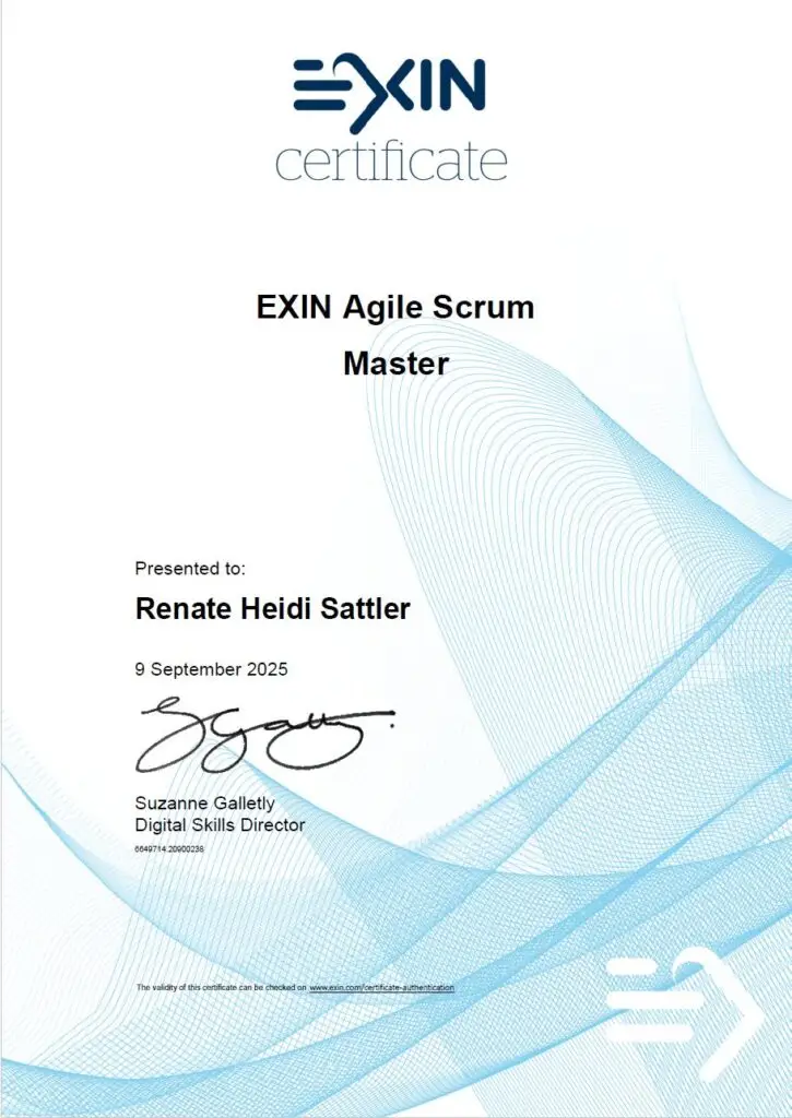 Renate. H. Sattler - Scrum Master